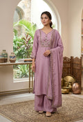 Designer Kurti Set with embroidery work on sleeves